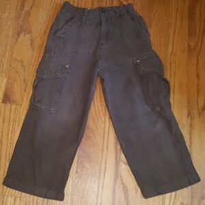 Children's Place Boy's 4T Brown Plaid Cargo Pants
